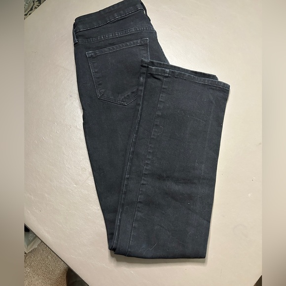 Old Navy Jean Mid Rise Kicker Boot Cut Black Size 6 - Picture 5 of 6